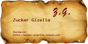 Zucker Gizella névjegykártya